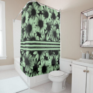 Shower curtain sunflowers