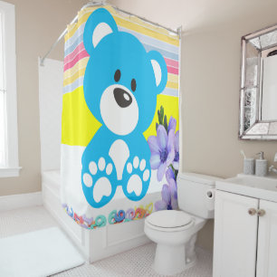 Shower Curtain Teddy Bear