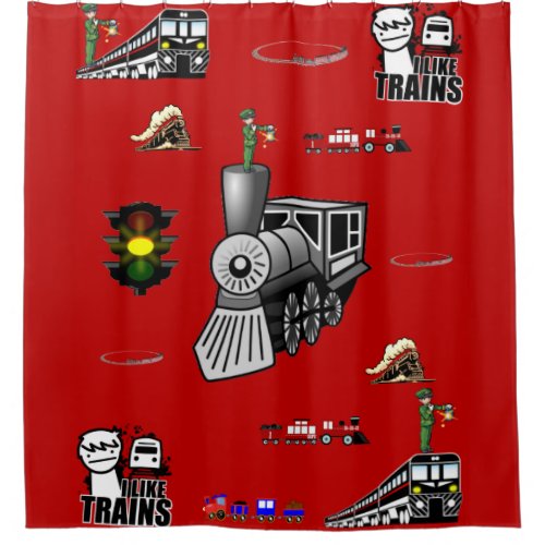 Shower Curtain Train