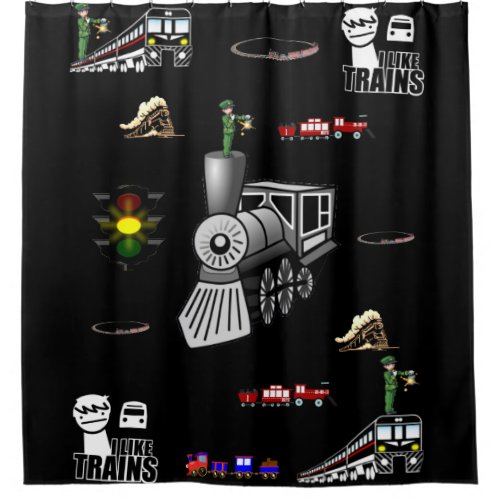 Shower Curtain Train