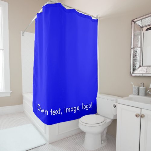 Shower Curtain uni Royal Blue
