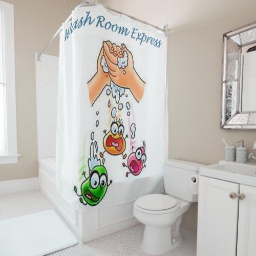 Shower Curtain Wash Room Express