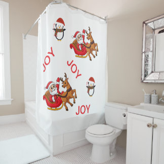 Shower Curtain Winter holiday