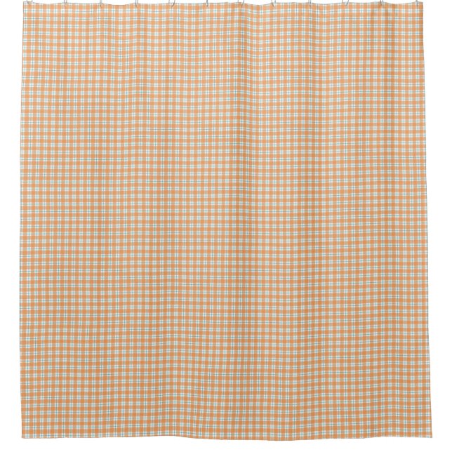 Shower curtain with a checked pattern  (Front)