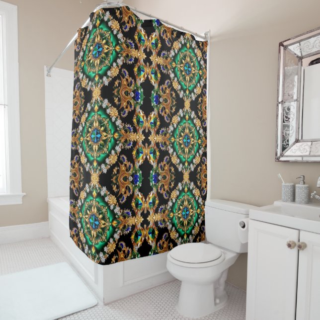  Shower Curtain with Brazilian Colors (In Situ)