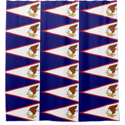 Shower Curtain with Flag of American Samoa
