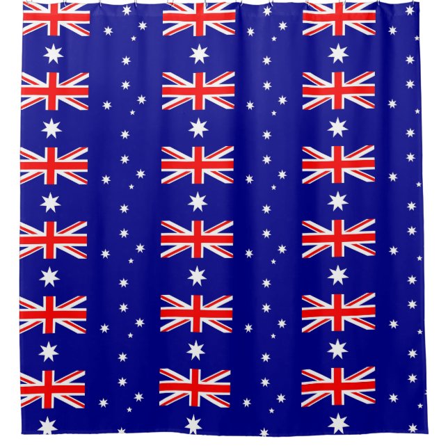 Shower Curtain with Flag of Australia (Front)