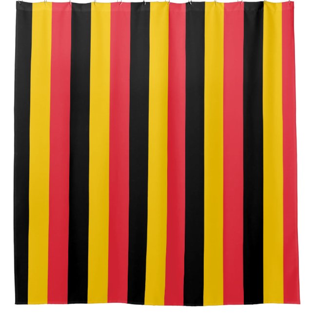 Shower Curtain with Flag of Belgium (Front)