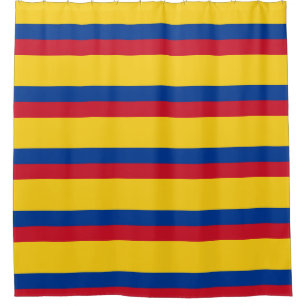 Shower Curtain with Flag of Colombia
