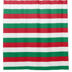 Shower Curtain with Flag of Hungary