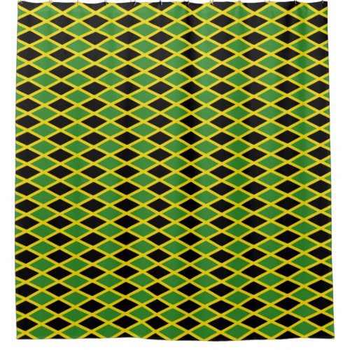 Shower Curtain with Flag of Jamaica