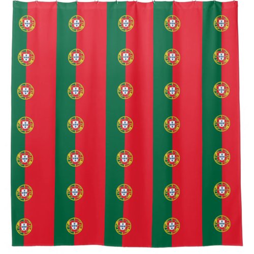 Shower Curtain with Flag of Portugal