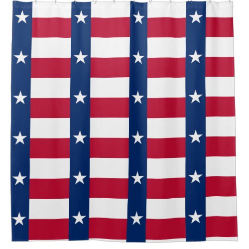 Shower Curtain with Flag of Texas State USA