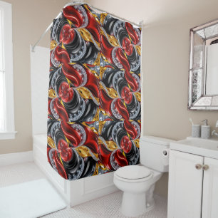 Shower Curtain with German Colors
