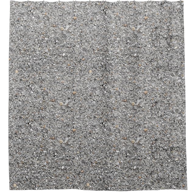Shower Curtain with Gray-speckled Design  (Front)