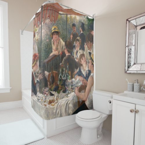 Shower Curtain with Renoirs Luncheon Party