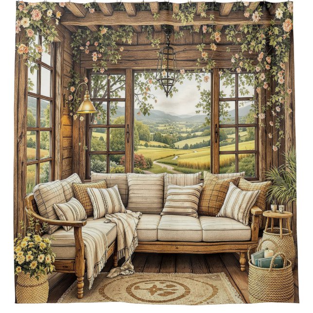 Shower Curtain-With That Vacation Feel Curtain (Front)