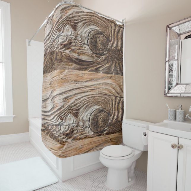 Shower Curtain Wood (In Situ)