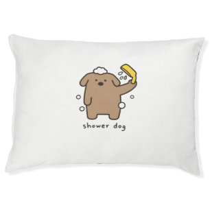 Shower Dog Brown Poodle Bath Time Kawaii Pet Bed