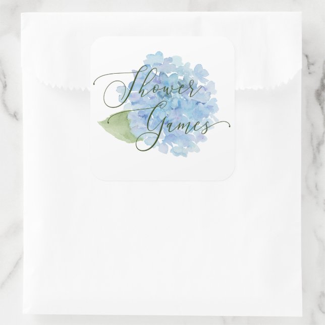 Shower Games Sticker Blue Hydrangea (Bag)