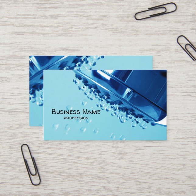 Shower head  business card (Front/Back In Situ)