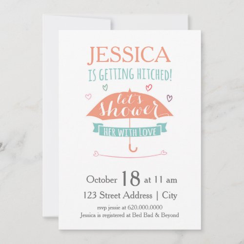 Shower Her with Love _ Bridal Shower Invitation