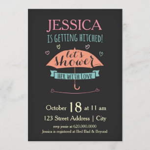 Shower Her with Love - Bridal Shower Invitation