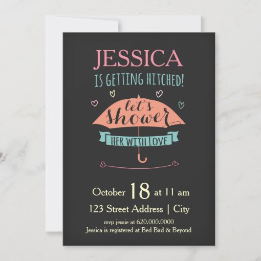 Shower Her with Love Bridal Shower Invitation Zazzle
