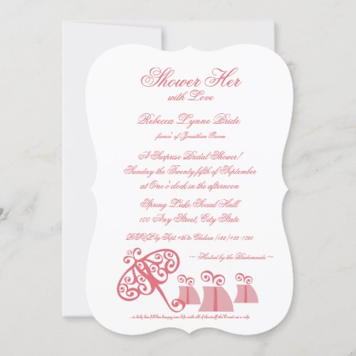 Shower Her With Love Bridal Shower Invitation