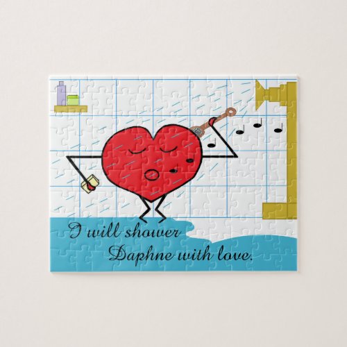 Shower Love Flows Jigsaw Puzzle