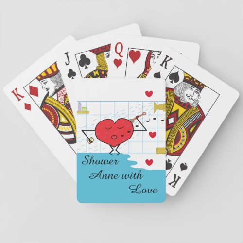 Shower Love Flows  Playing Cards