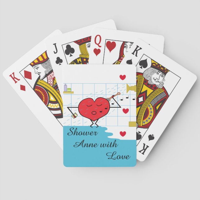 Shower Love Flows  Poker Cards (Back)