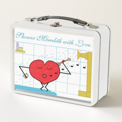 Shower Love Flows  Wifes Metal Lunch Box