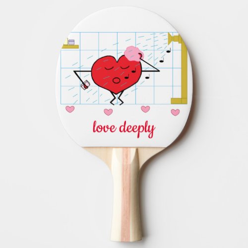 Shower Love Ping Pong Paddle
