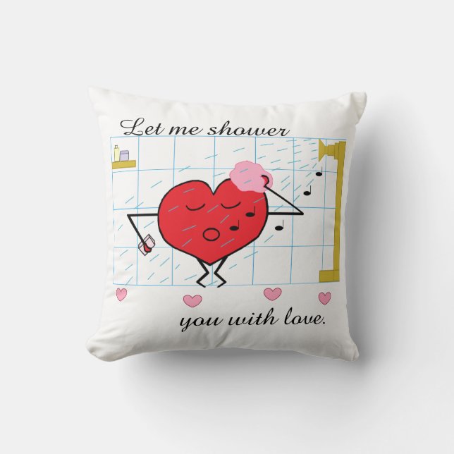 Shower Love: Throw Pillow (Front)