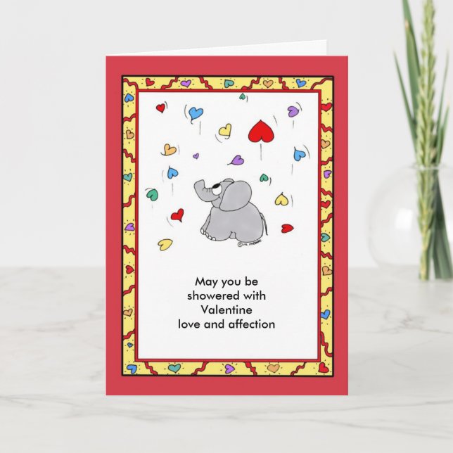 Shower of Affection -  Valentine Holiday Card (Front)