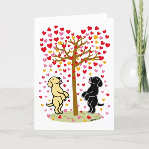 Shower of Hearts Happy Anniversary Holiday Card