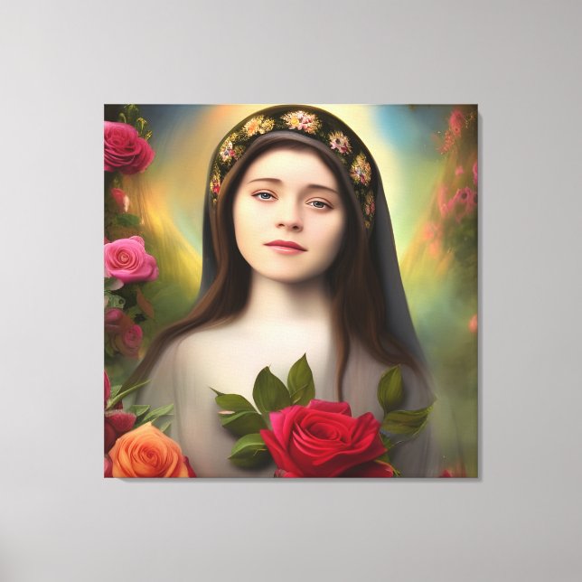 Shower of Roses    Canvas Print (Front)