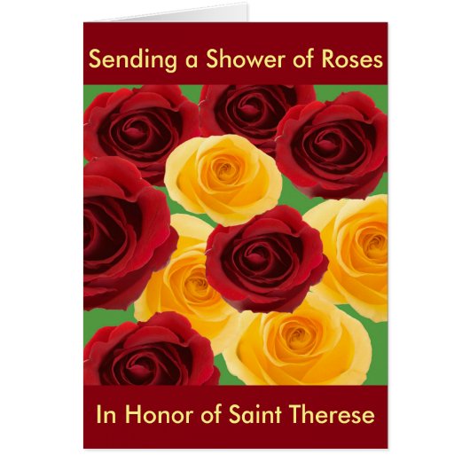 Shower of Roses Card Designed By: Maryann D'Amico (Front)