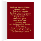 Shower of Roses Card Designed By: Maryann D'Amico (Inside (Right))