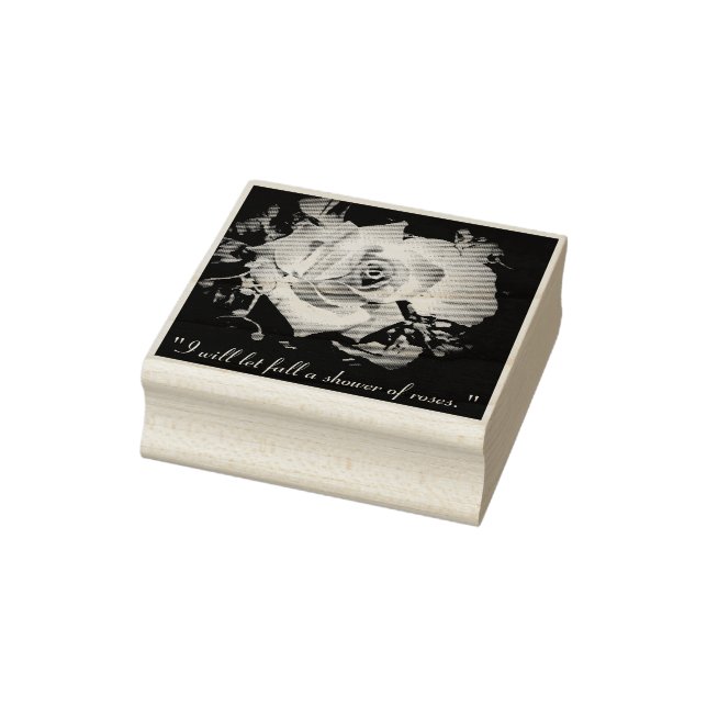 Shower of Roses St. Therese Quote Rubber Stamp (Stamp)