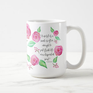 Shower of Roses Watercolor Coffee Mug