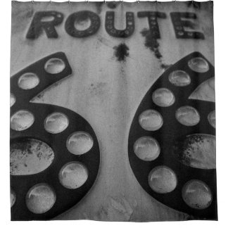 Shower on Route 66 Shower Curtain