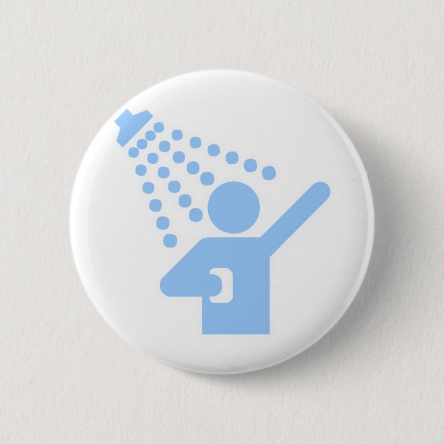 Shower Pinback Button (Front)