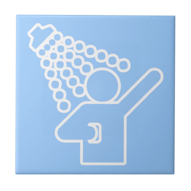 Shower Symbol Tile (Front)