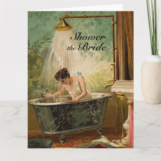 Shower the Bride Big Greeting Card (Front)