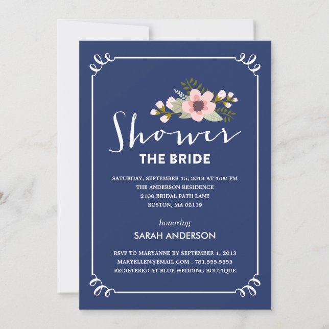 SHOWER THE BRIDE | BRIDAL SHOWER INVITATION (Front)