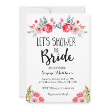 Shower the Bride Floral Bridal Shower Invitation