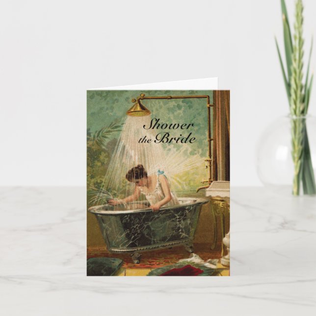 Shower the Bride Note Card Invitation (Front)