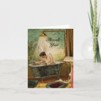 Shower the Bride Thank You Note Card